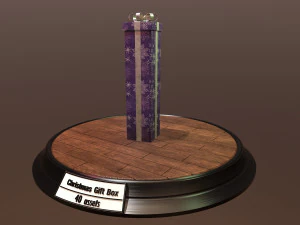 christmas gift box pack1 3D Model