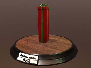 christmas gift box pack1 3D 모델