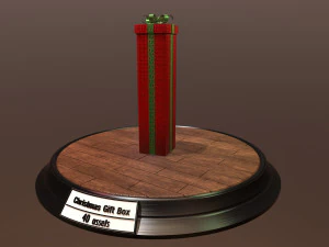 christmas gift box pack1 3D Model
