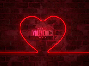 neon hearts pack1 3D Model