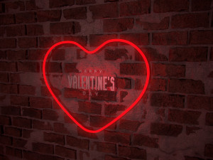 neon hearts pack1 Modèle 3D