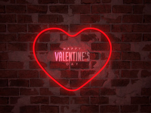 neon hearts pack1 Modèle 3D