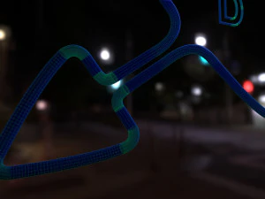 neon hearts pack1 3D Model