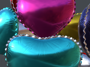 heart balloons pack1 3D 模型