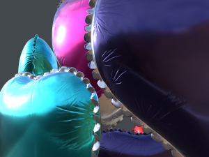 heart balloons pack1 3D 模型