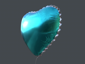 heart balloons pack1 3D 模型