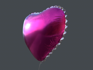 heart balloons pack1 3D 模型