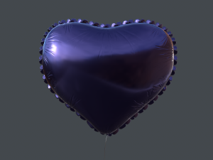 heart balloons pack1 3D 模型
