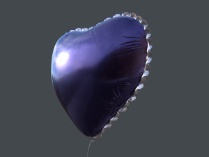 heart balloons pack1 3D 模型
