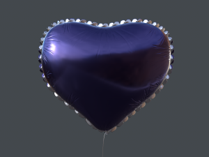 heart balloons pack1 3D 模型