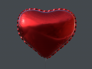 heart balloons pack1 3D 模型