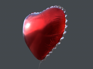heart balloons pack1 3D 模型