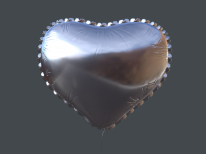 heart balloons pack1 3D 模型