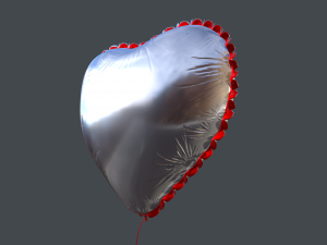 heart balloons pack1 3D 模型