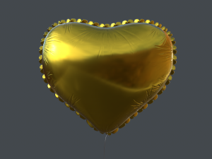 heart balloons pack1 3D 模型