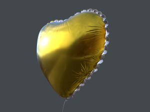 heart balloons pack1 3D 模型