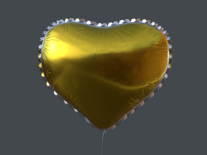 heart balloons pack1 3D 模型