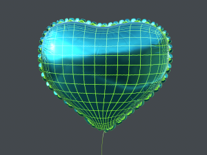 heart balloons pack1 3D 模型