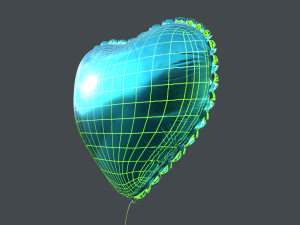 heart balloons pack1 3D 模型