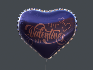 heart balloons valentines pack1 3D Model