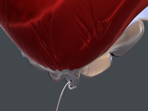 heart balloons valentines pack1 3D Model