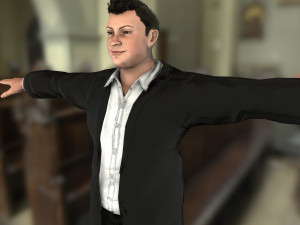 man in suit 3D-Modell