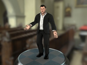 man in suit 3D-Modell