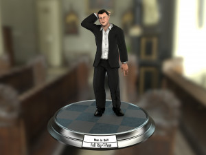 man in suit 3D-Modell