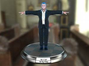 man in suit 3D-Modell