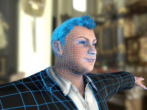 man in suit 3D-Modell