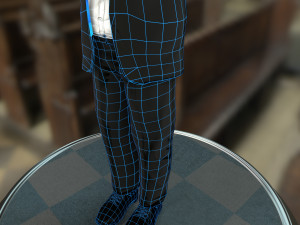 man in suit 3D-Modell