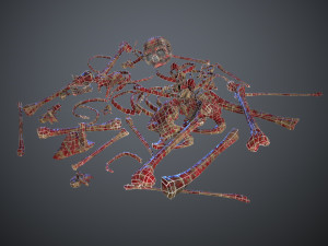 skulls1 meat bones Model 3D