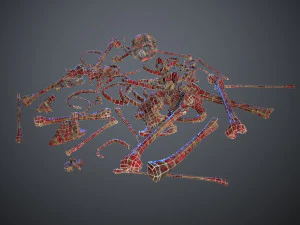 skulls1 meat bones 3D Model
