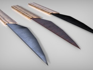 medieval cutlery set 3D Модель