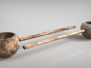 medieval cutlery set 3D Модель