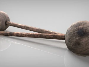 medieval cutlery set 3D Model