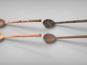 medieval cutlery set 3D Модель