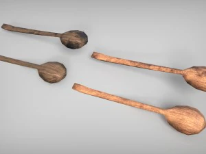 medieval cutlery set 3D Model