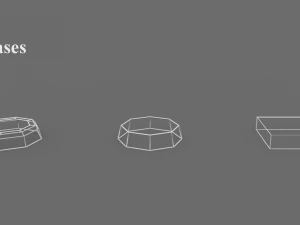 egyptian columns kit 3D Model