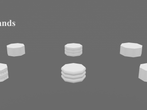 egyptian columns kit 3Dモデル