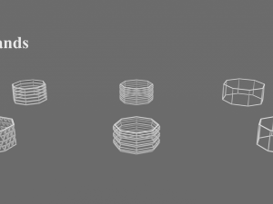 egyptian columns kit 3Dモデル
