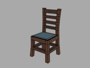 low-poly pbr restaurant pack 3D Модель