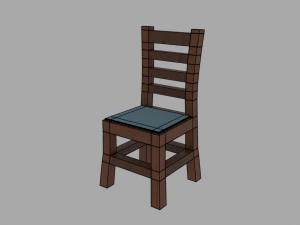 low-poly pbr restaurant pack 3D Model