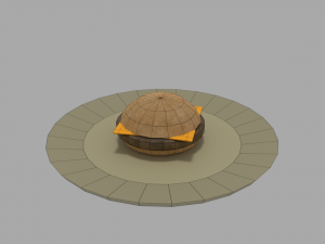 low-poly pbr restaurant pack 3D Модель