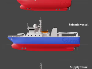 set of schematic vessels 3 pieces 3D Model