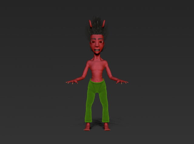 mini little monster 3D Model .c4d .max .obj .3ds .fbx .stl .blend