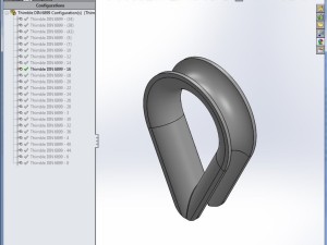 thimble din 6899 solidworks 3D Model