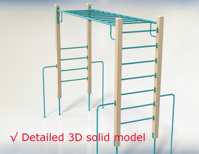 playground - hand-over-hand Modèle 3D .c4d .max .obj .3ds .fbx .stl .blend 