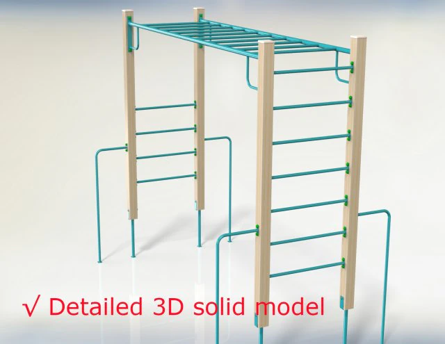 playground - hand-over-hand 3D Model .c4d .max .obj .3ds .fbx .stl .blend 