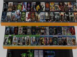 store shelf Model 3D